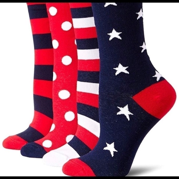 𝅺k. Bell Women's Mix It Up Americana Crew 2 Pair Pk - Picture 1 of 2